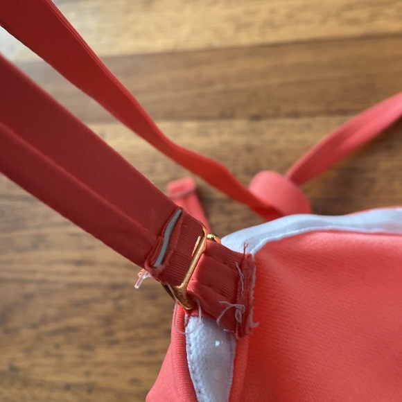 NWT Ralph Lauren Twisted One-Piece Suit in Coral Reef Size 12 - Picture 10 of 15